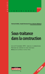 Sous-traitance dans la construction