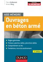 Aide-mémoire - Ouvrages en béton armé