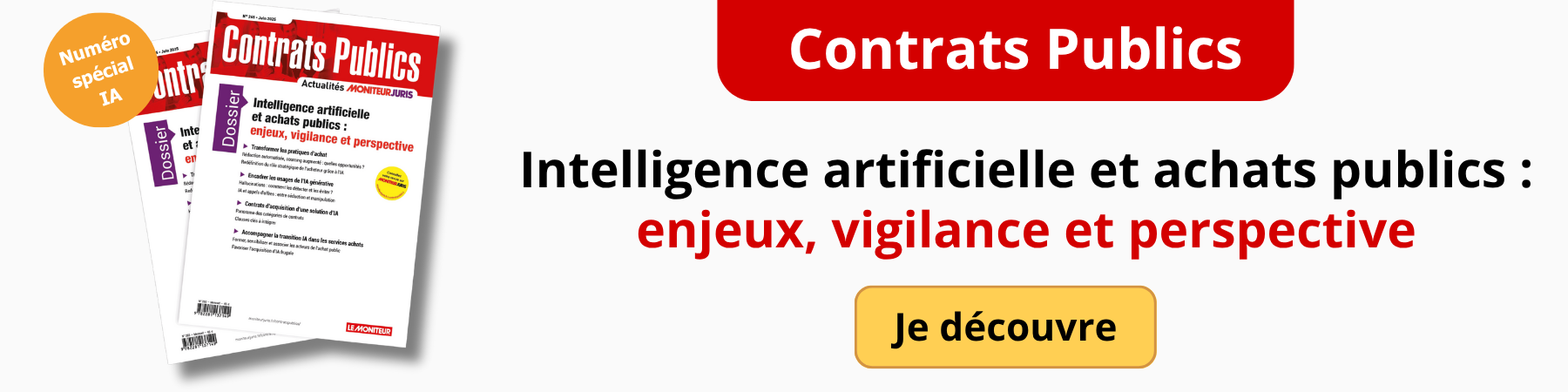 Moniteur - Contrats Publics n°265 spécial juin