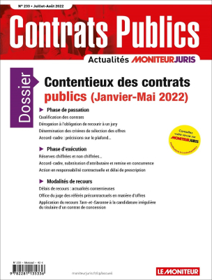 Contrats publics 233 - Juillet - Août 2022