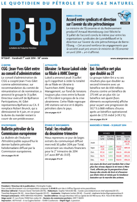 Bulletin de l'Industrie Pétrolière