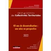 Droit et Gestion des Collectivités Territoriales - 2022