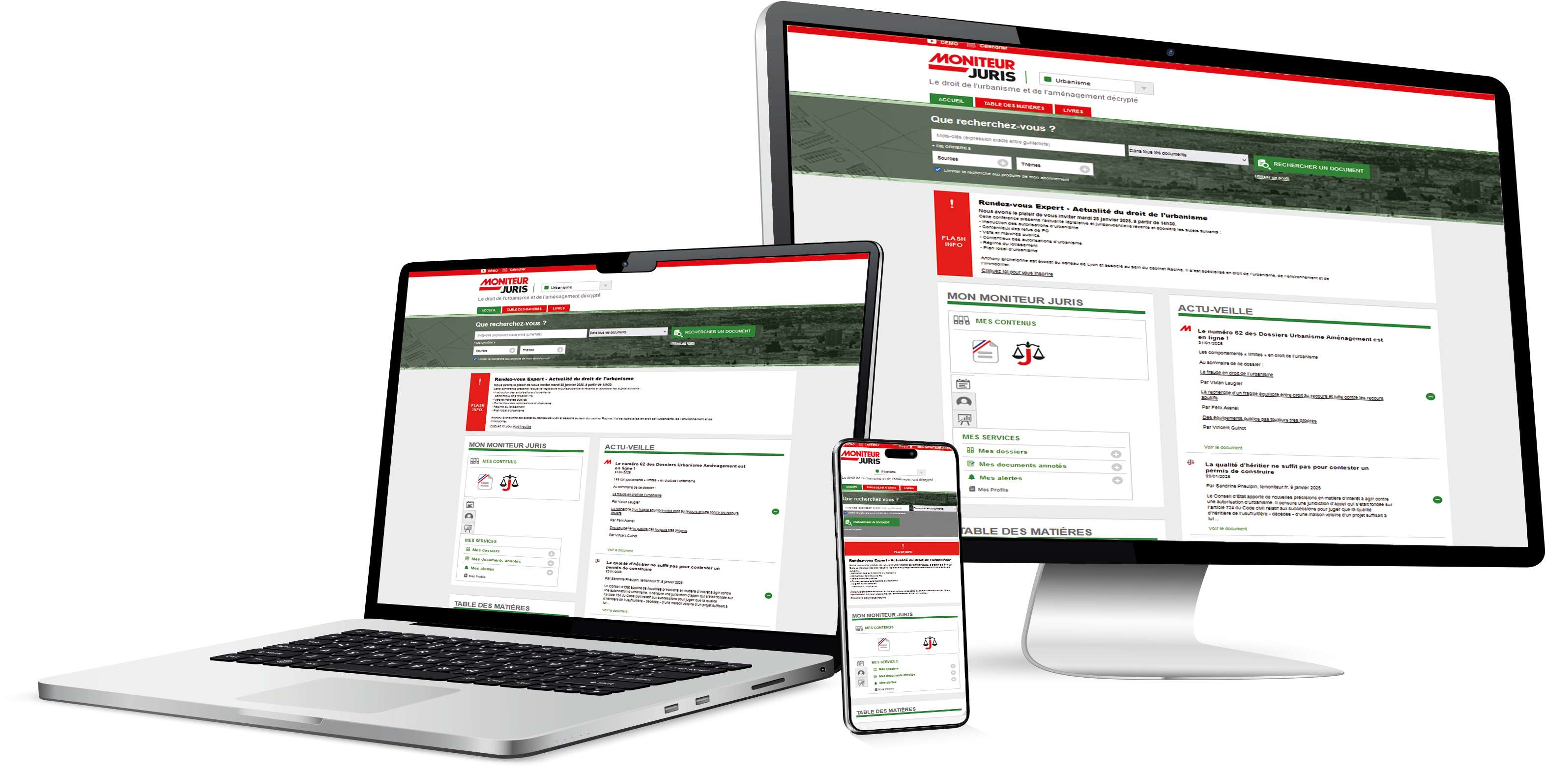 visuel ordinateur portable moniteur juris urbanisme