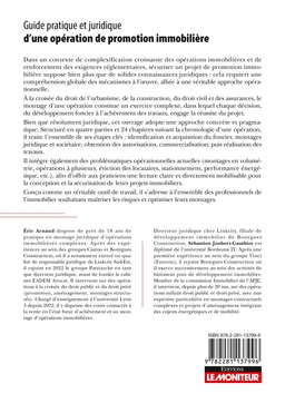Guide pratique et juridique d'une opération de promotion immobilière - Éric Arnaud, Sébastien Joubert-Gauthier - Le Moniteur