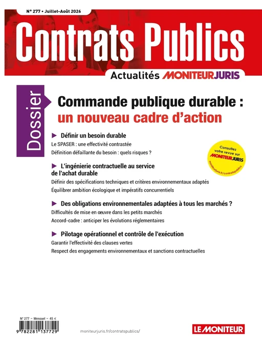 ACCP n° 277 juillet aout 2026 -  Collectif - Le Moniteur