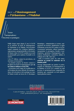 Droit de l'Aménagement, de l'Urbanisme et de l'Habitat 2023 - Extrait 1