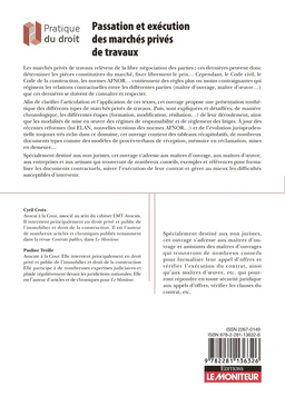 Passation et exécution des marchés de travaux privés - Extrait 1