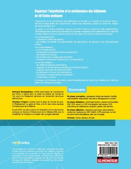 Organiser l'exploitation et la maintenance  des bâtiments en 40 fiches pratiques - Extrait 1