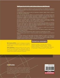 Outils pour sécuriser les contrats de maintenance des bâtiments - Extrait 1