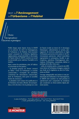 Droit de l'aménagement, de l'Urbanisme et de l'Habitat 2020 - Extrait 1