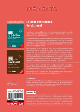 Le coût des travaux de bâtiment - Gros oeuvre - Extrait 1