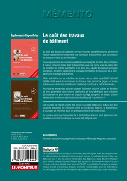 Le coût des travaux de bâtiment - Équipements techniques - Extrait 1