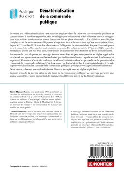 Dématérialisation de la commande publique - Extrait 1