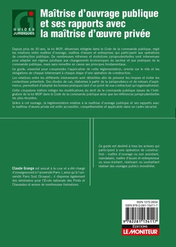 Maîtrise d'ouvrage publique et ses rapports avec la maîtrise d'oeuvre privée - Extrait 1