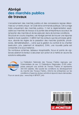 Abrégé des marchés publics de travaux - Extrait 1