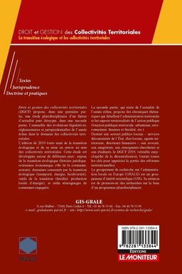 Droit et Gestion des Collectivités Territoriales - 2019 - Extrait 1