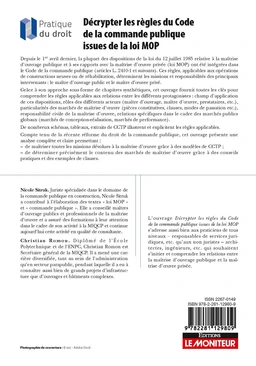 Décrypter les règles du Code de la commande publique issues de la loi MOP - Extrait 1